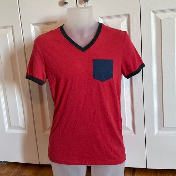 American Eagle AW Legend T Classic Fit T-shirt Tee Shirt Mens XS Red Blue - Picture 1 of 1